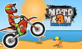 MOTO X3M POOL PARTY online game